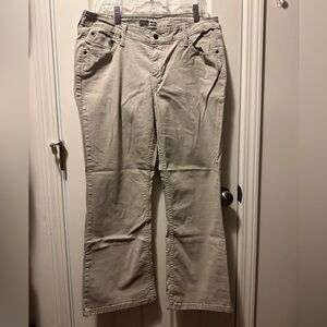 Levi Strauss Khaki Jeans, Bootcut, Size 14 Short